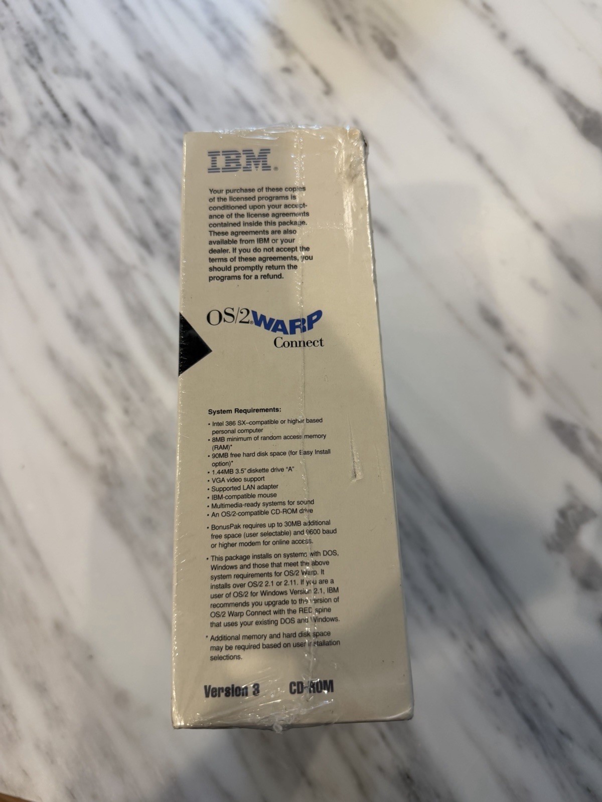 IBM OS/2 Warp Connect Version 3 CD-Rom Vintage Computer Software (New & Sealed)