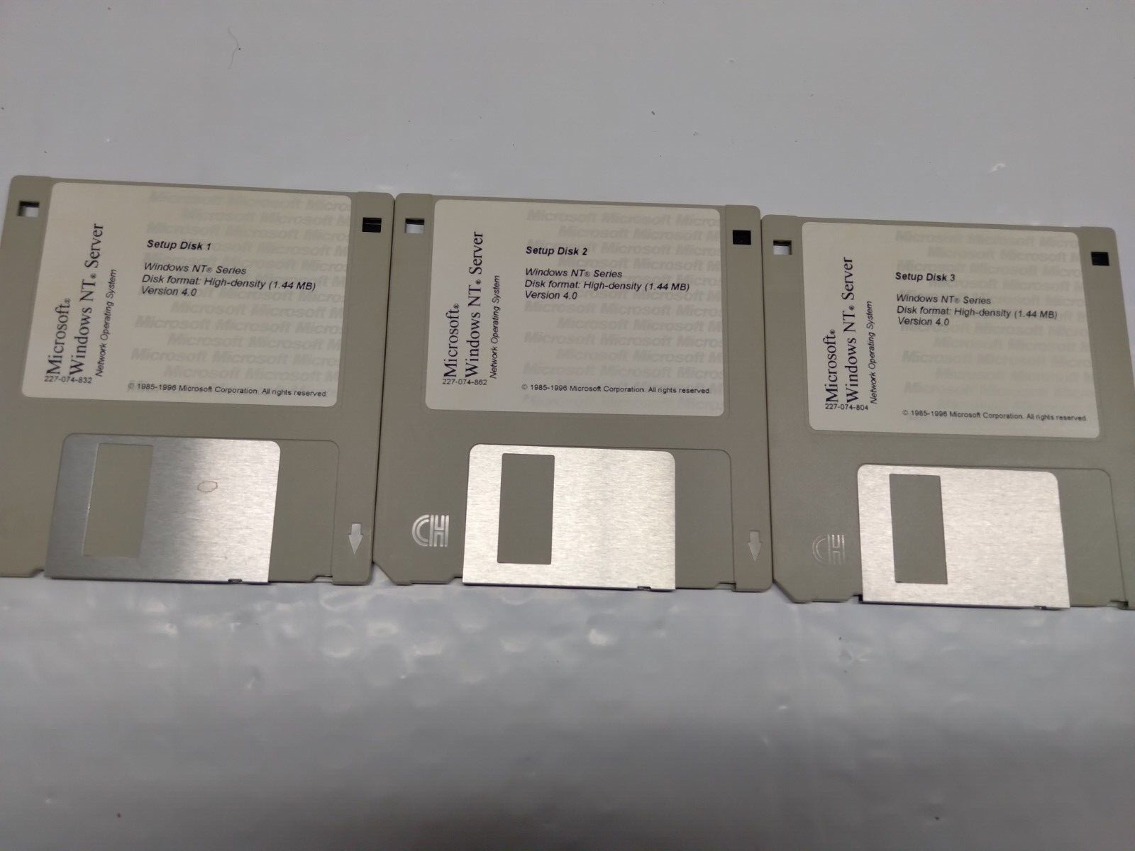 Microsoft Windows NT Server 4.0 disk 1, 2, 3- disk only