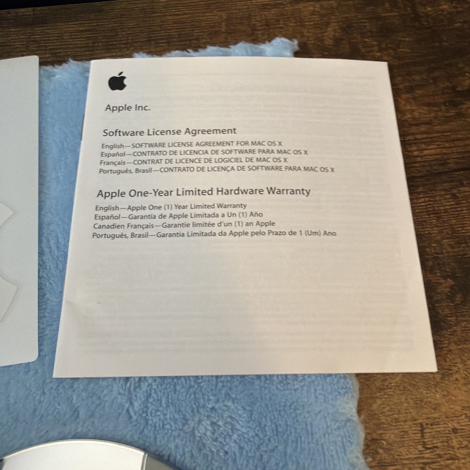 Apple 13-inch MacBook Pro Mac OS X 10.5.7 Install & Applications OEM DVD