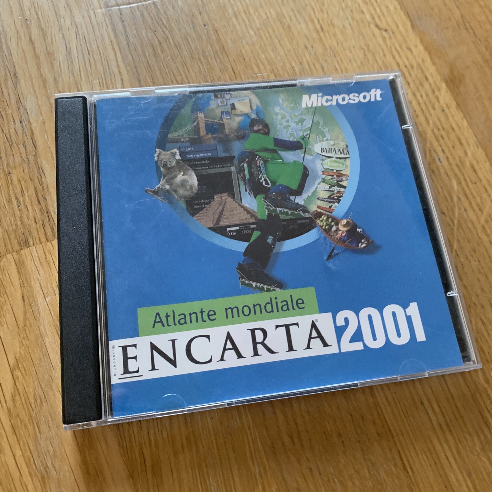 Microsoft Encarta 2001 Italian Original + CD-ROM,