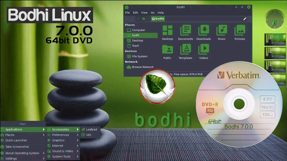 Bodhi LINUX INSTALL & LIVE DVD 32bit or 64bit DVD