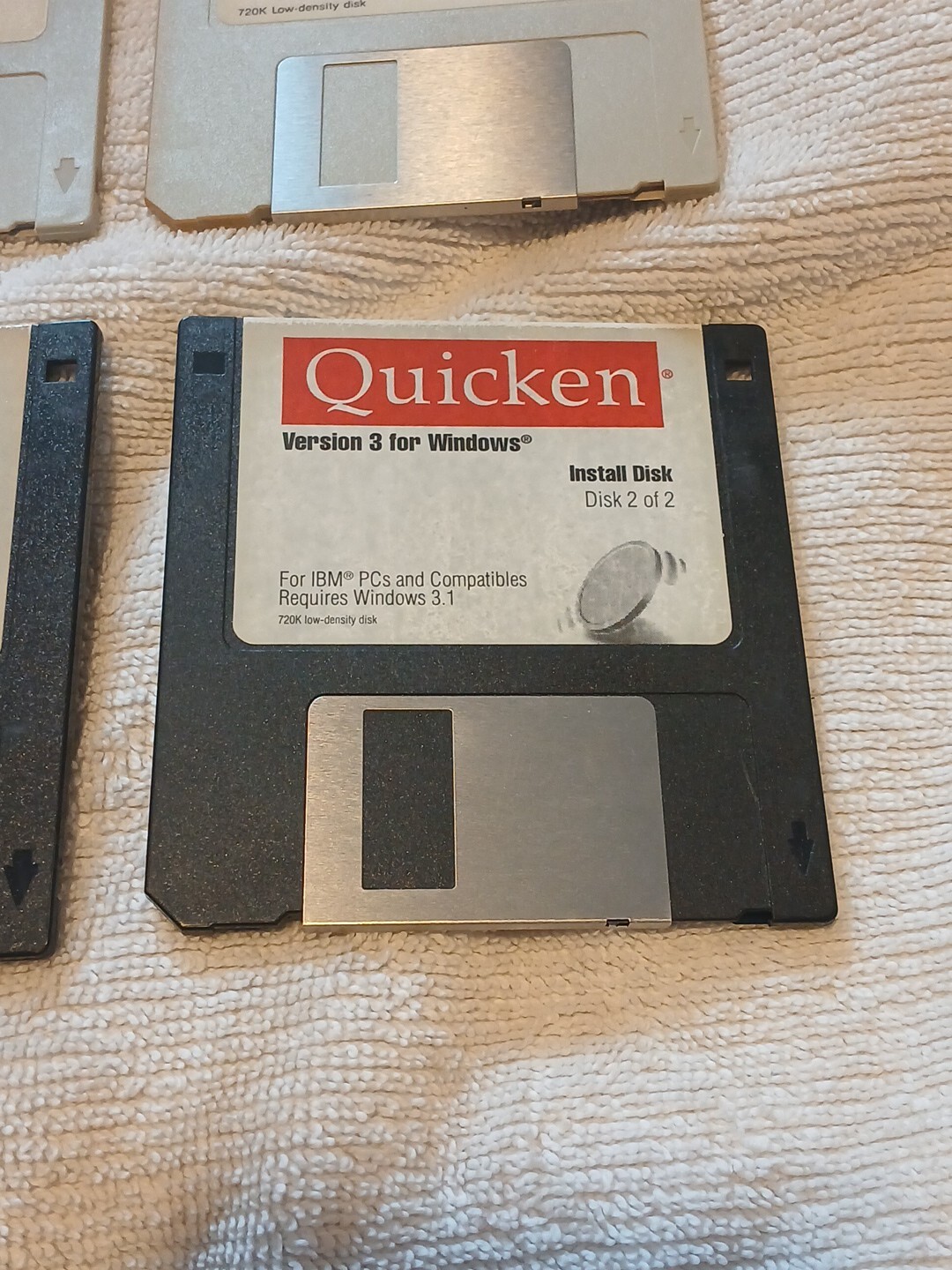 Vintage Quicken Deluxe For Windows 3.5 Floppy Disks Random Disk Lot Of 8