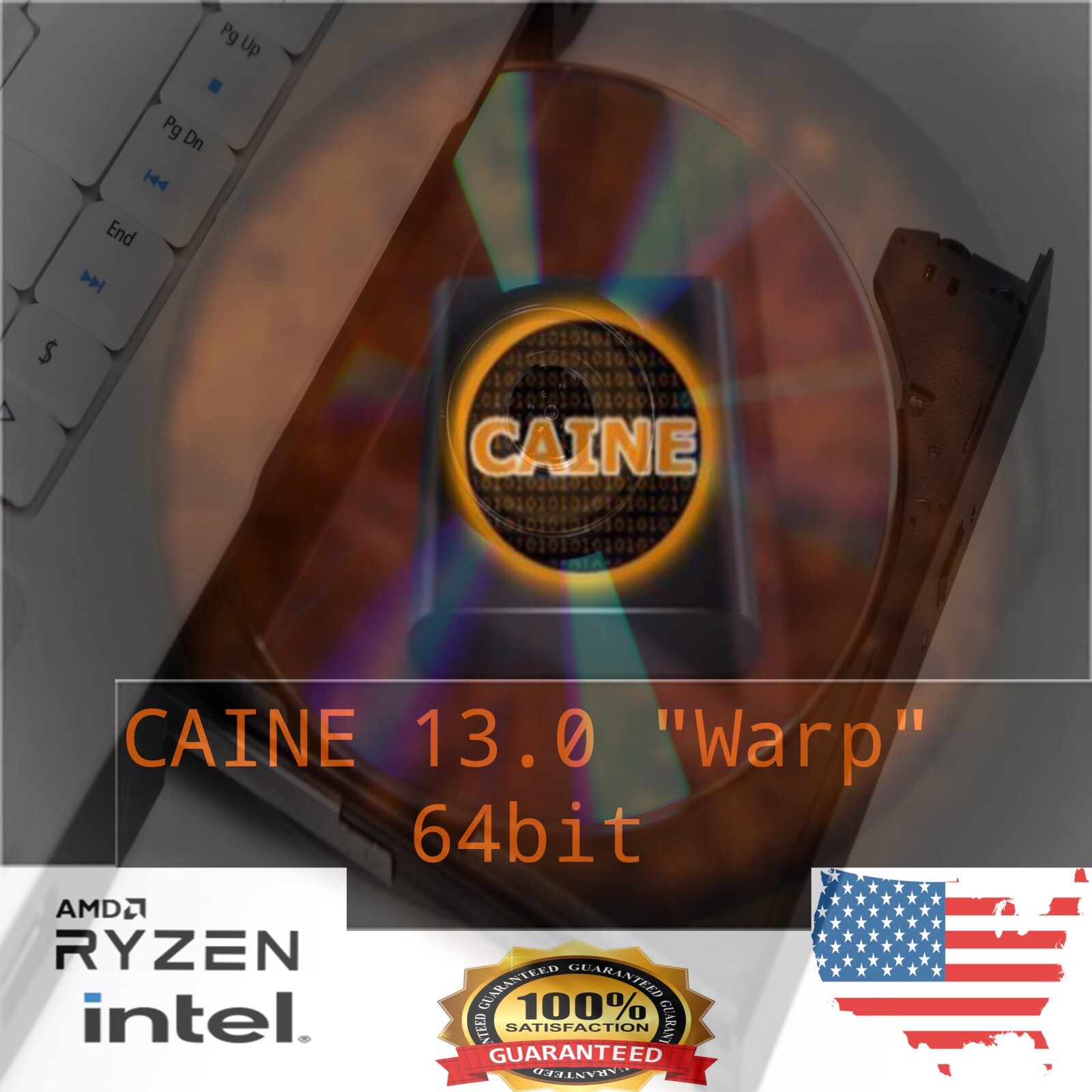 Linux CAINE 13.0 Computer Aided Investigative Data Forensic LIVE DVD