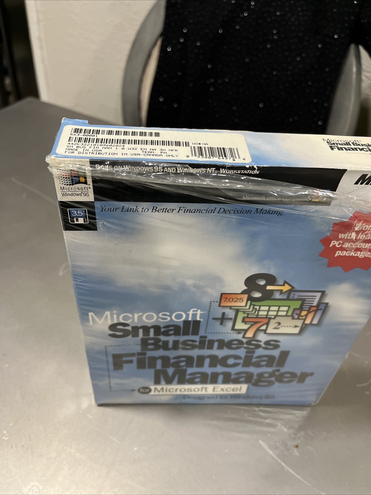 Microsoft Small Business Financial Manager Designed For Windows 95 3.5 Floppy Di