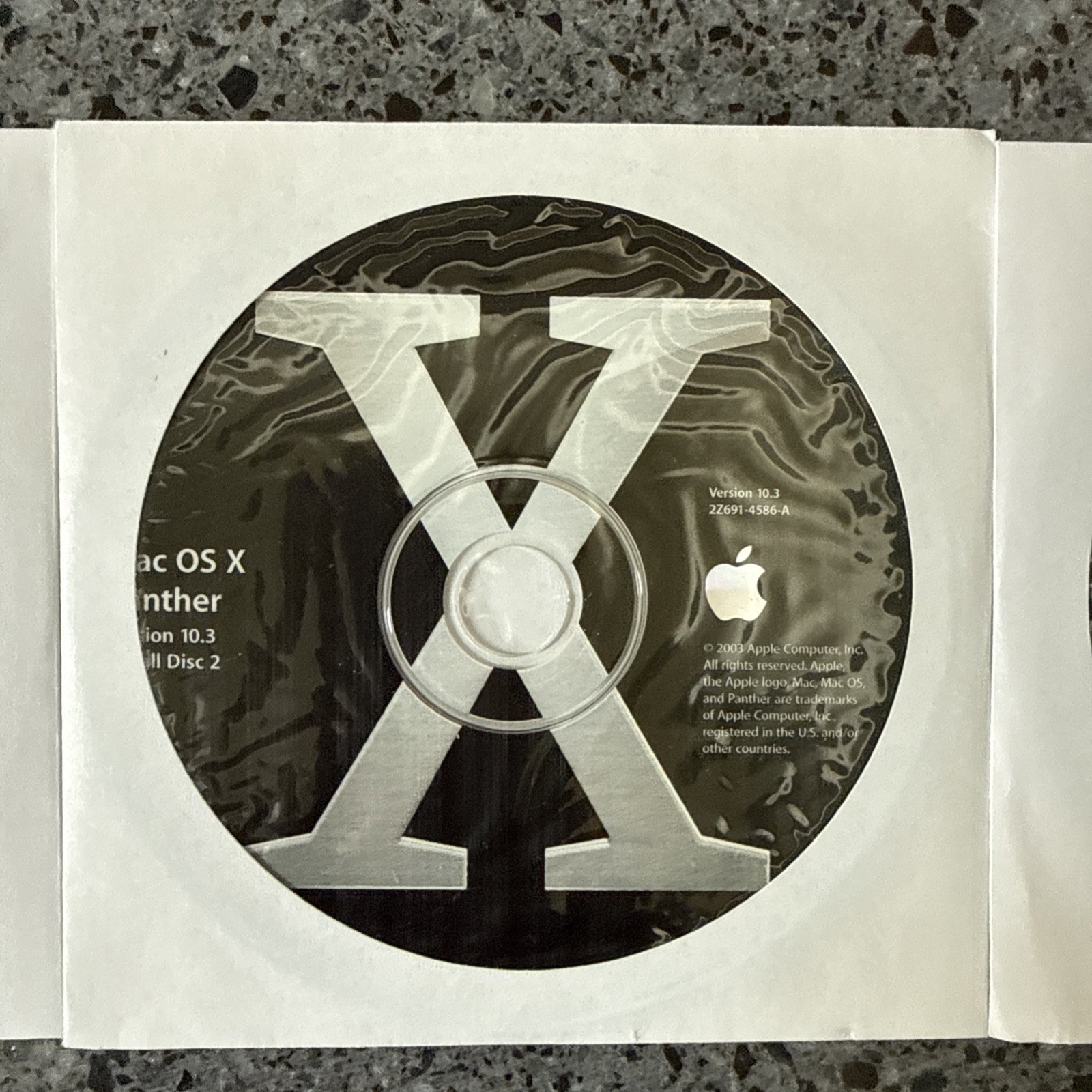 Apple Mac OS X 10.3 Panther Complete 4 Discs Manuals M9227LL/A