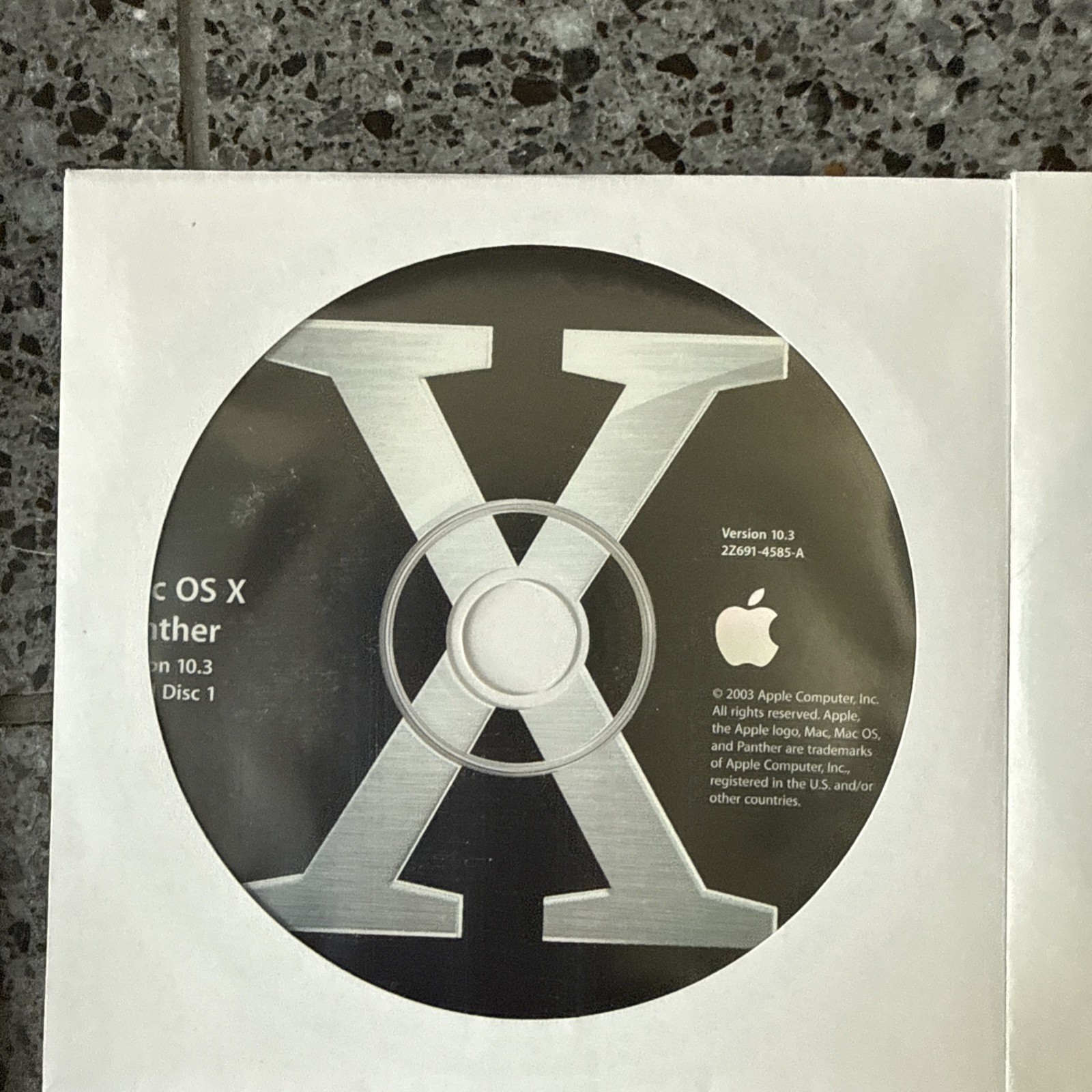 Apple Mac OS X 10.3 Panther Complete 4 Discs Manuals M9227LL/A