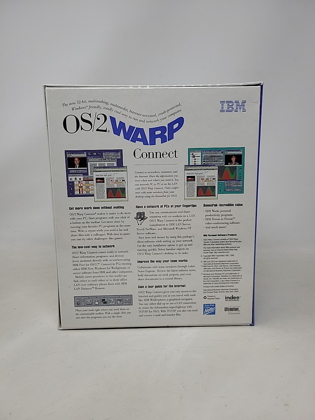 *NEW SEALED* IBM OS/2 Warp Connect Version 3 CD-Rom Vintage Computer Software