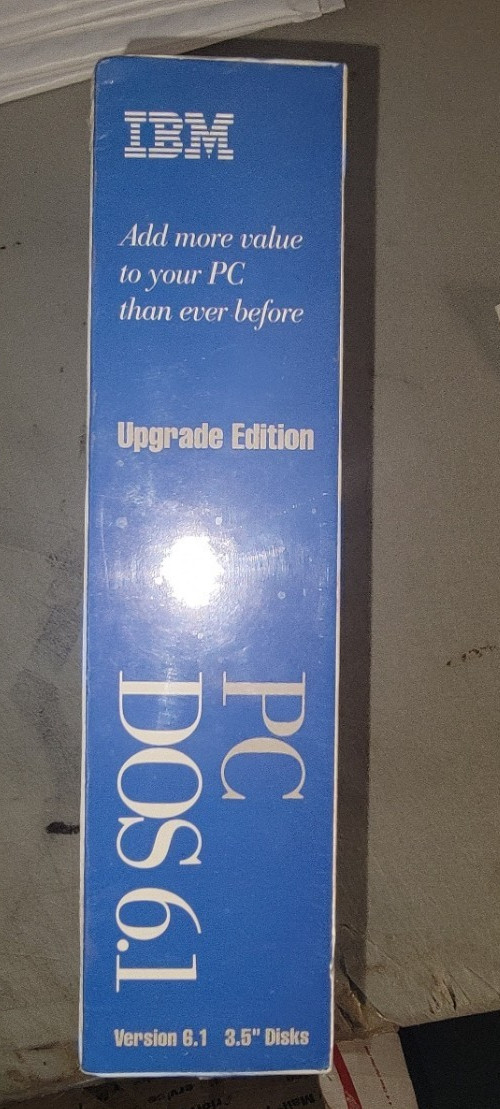 IBM PC DOS 6.1 Upgrade Edition 3.5 floppy disks ~ 1993 – NIB~ Retail Version!