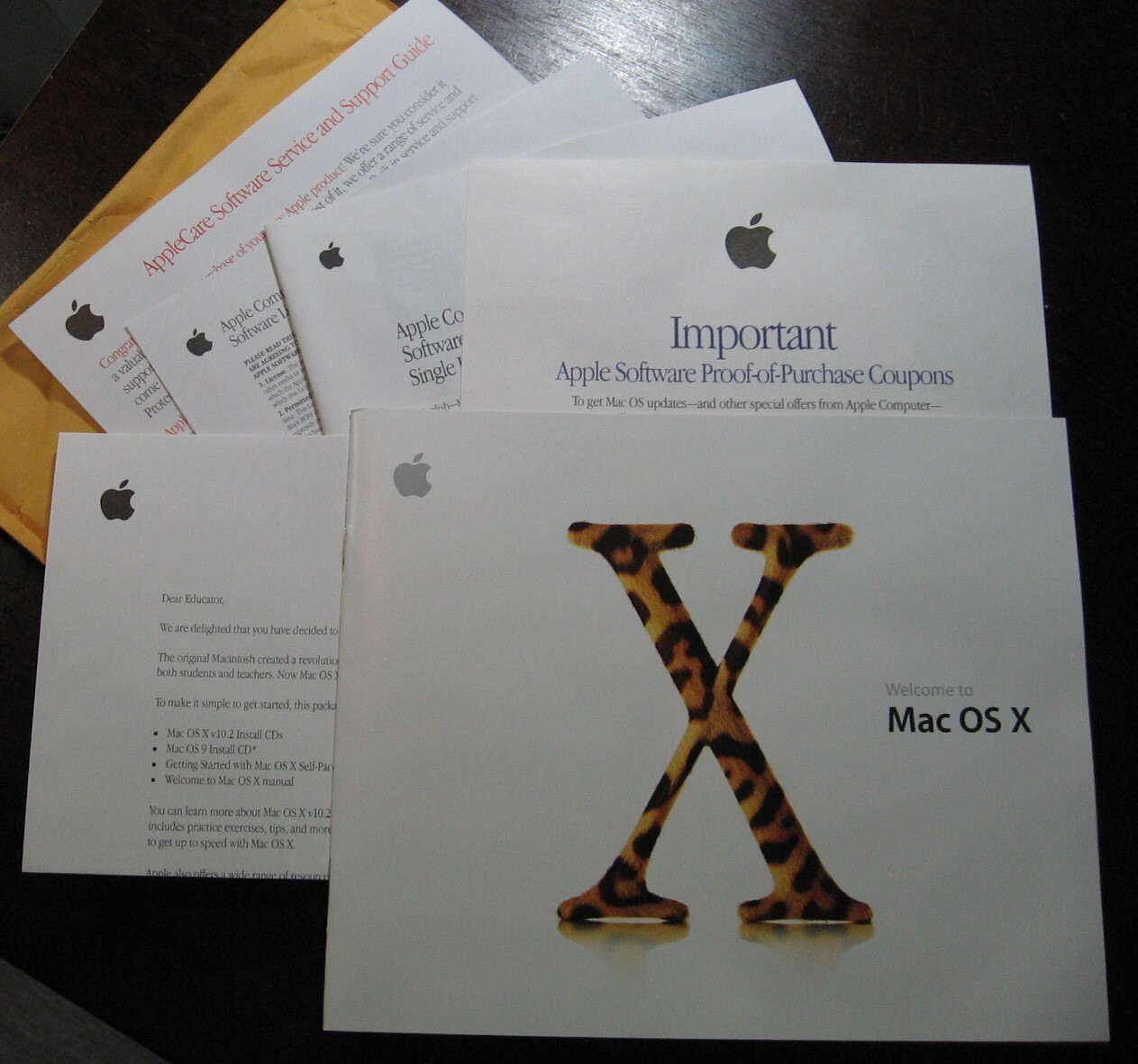 Mac OS X v10.2 Jaguar Bundle Install discs and Instruction booklet FREE SHIPPING