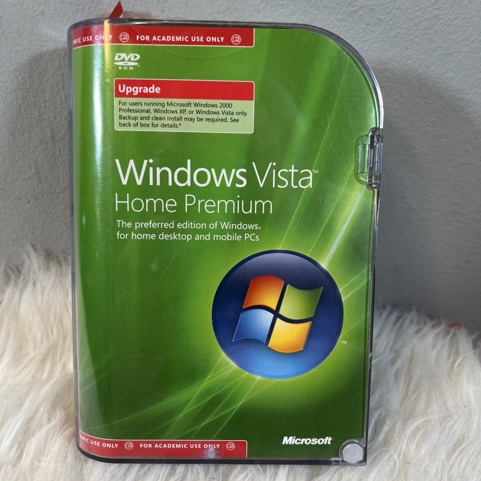 Microsoft WINDOWS VISTA HOME PREMIUM Upgrade 32 Bit DVD Software w/ Key