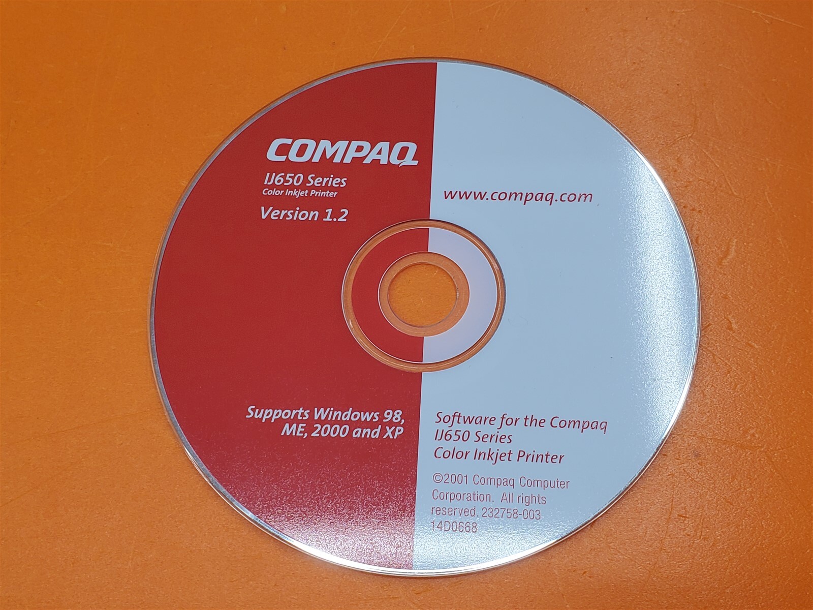 ⭐️⭐️⭐️⭐️⭐️ Compaq IJ650 Series Version 1.2 Windows 98/ME/2000/XP Disc Only