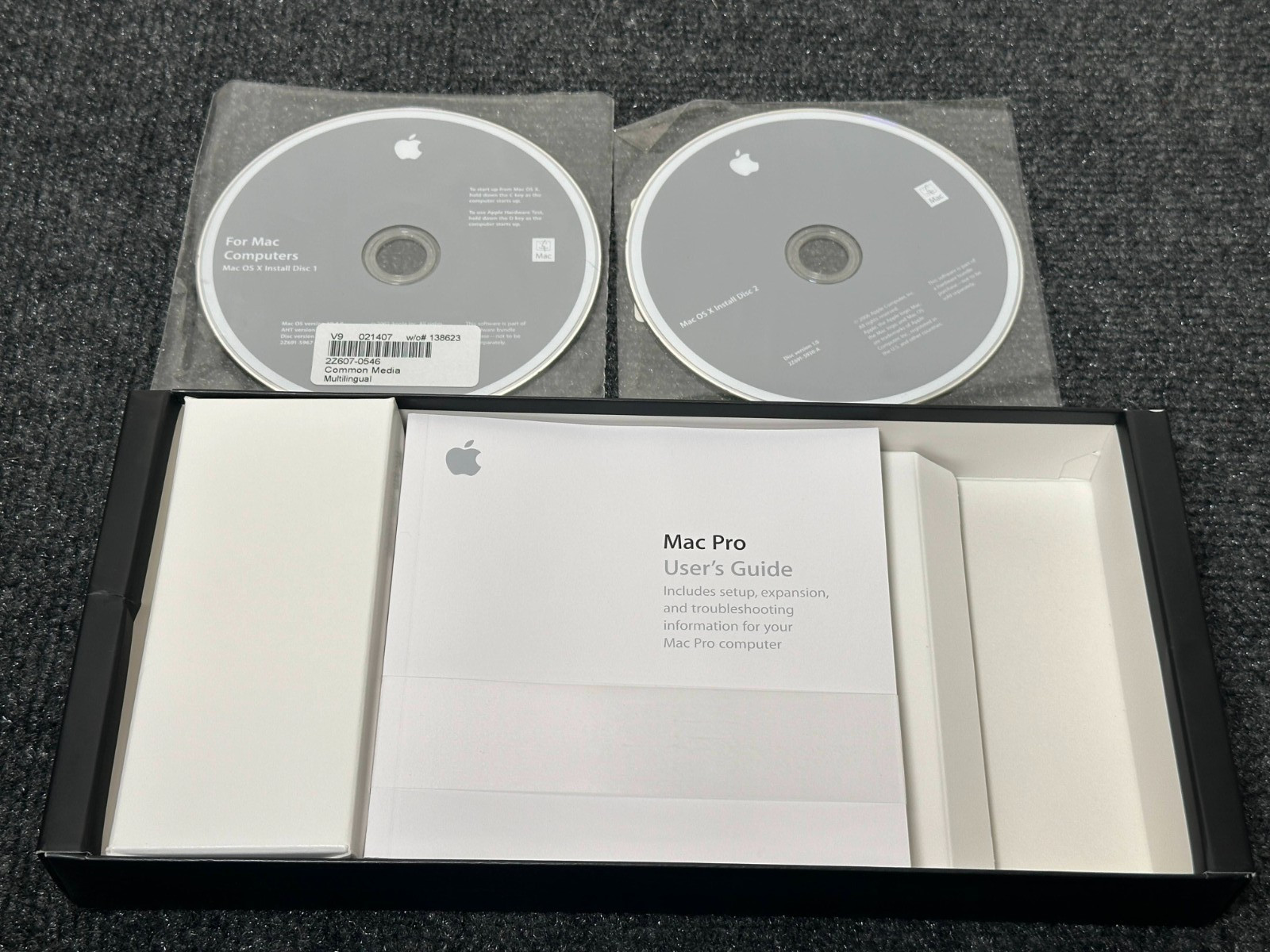 Mac Common Media Multilingual Mac OS X 10.4.8 Install Disc 1 & 2 * 2Z607-0546