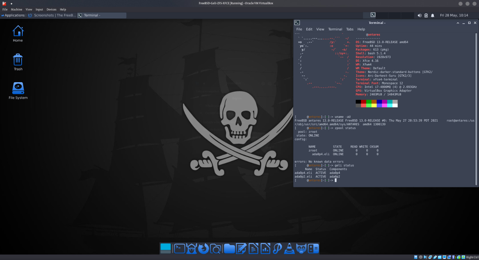 Free BSD 14 Linux Desktop Live/Installer MultiBoot USB – 64-bit and 32-bit