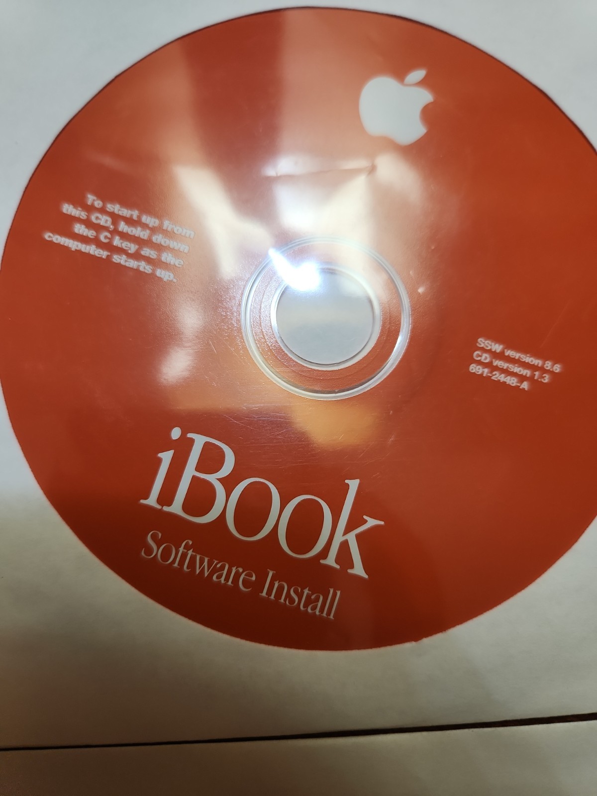 Apple Ibook Software install and restore disks SSW 8.6