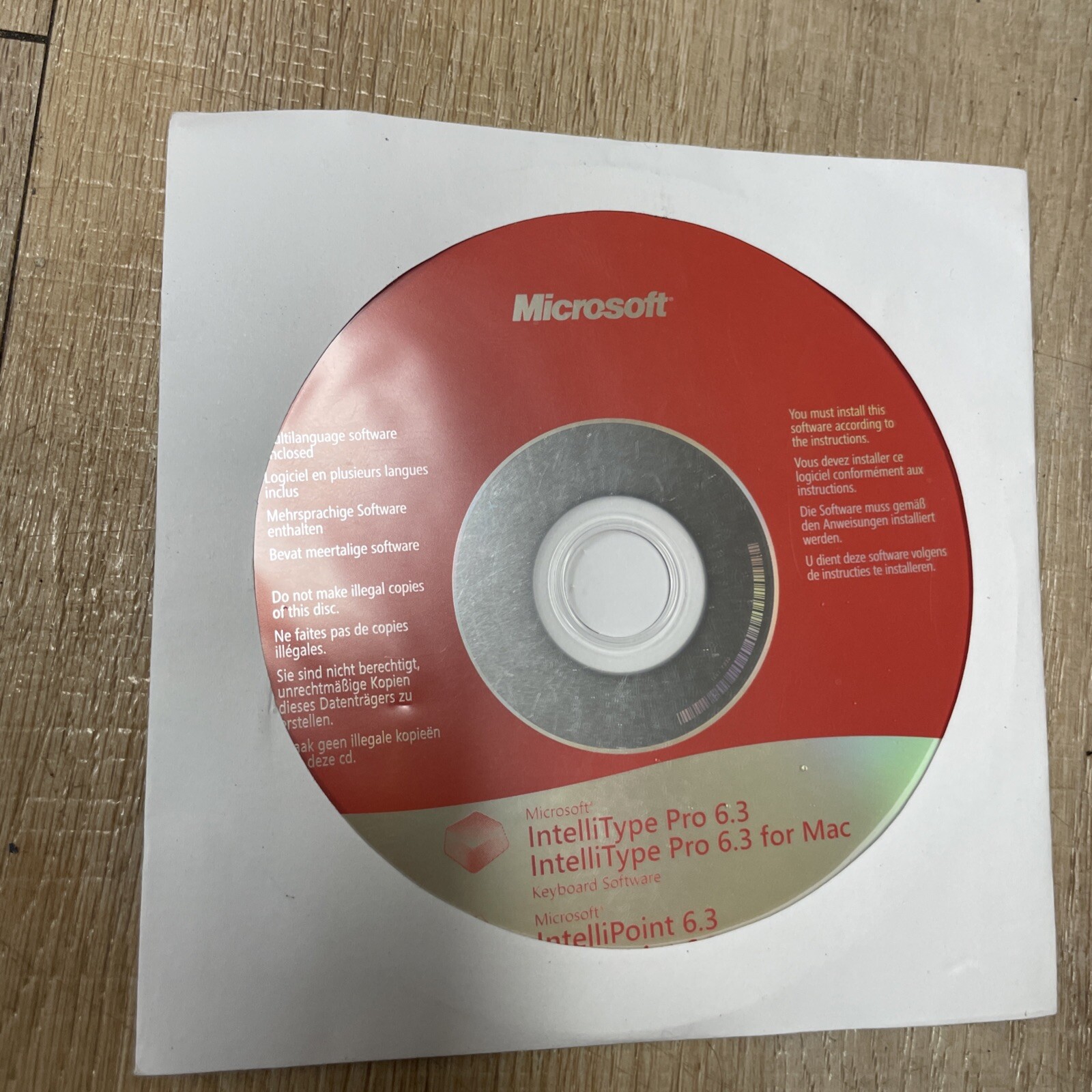 Microsoft IntelliType Pro 6.3 Windows & Mac