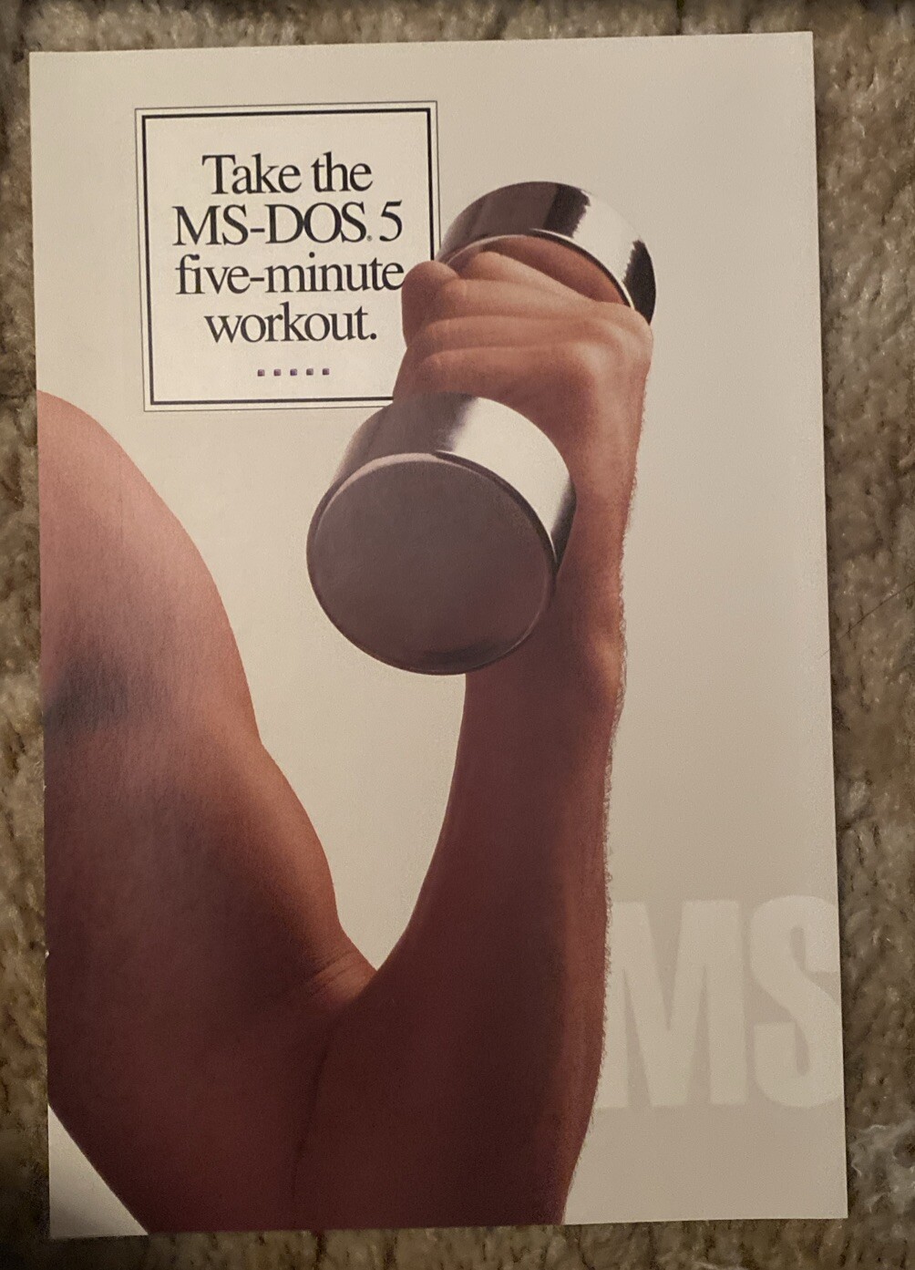 1991 Microsoft MS-DOS 5 Upgrade 3.5″ Disks in Box with Manuals
