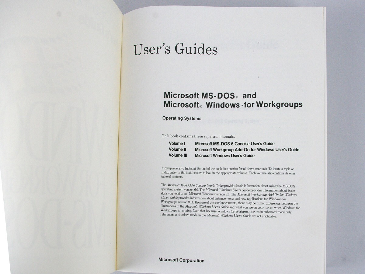 Microsoft Windows for Workgroups & MS-DOS 6.2 – 3.5″ Floppy