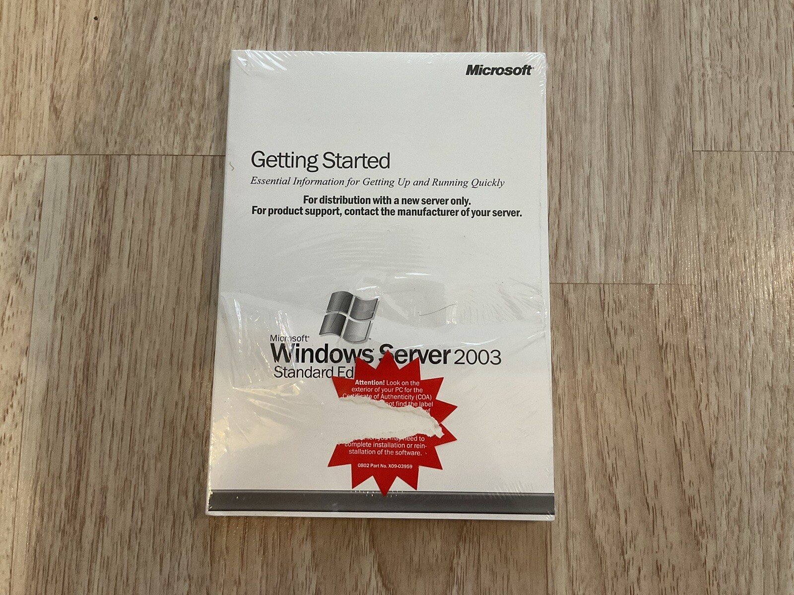 Microsoft Windows Server 2003 Standard Edition 1-4CPU with key NO DISK