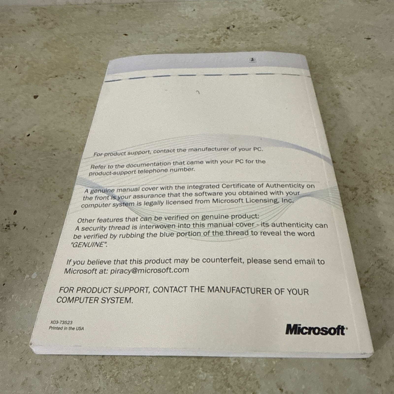 Microsoft Windows 98 Getting Started Manual No CD Vintage