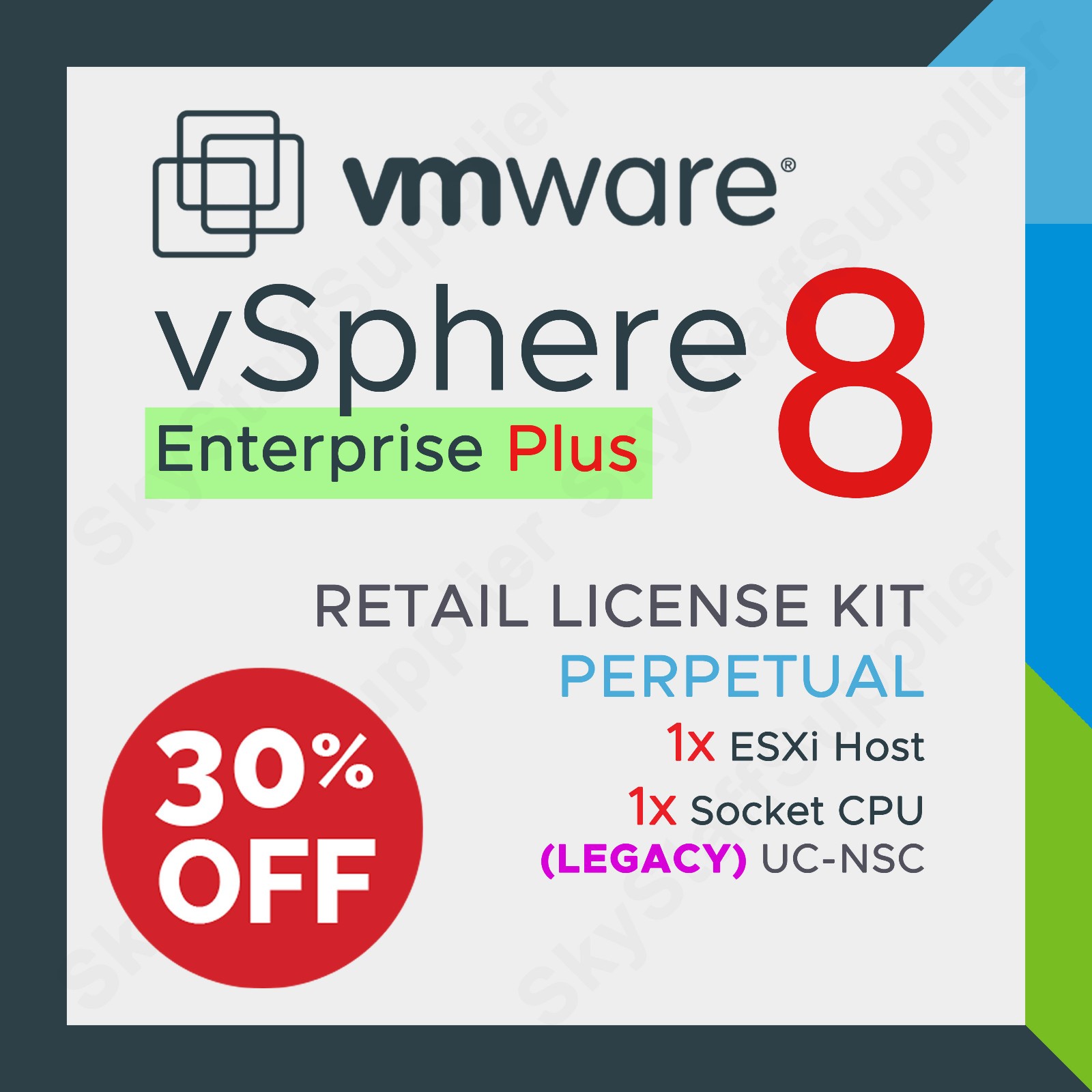 vSENT-8 EPP | Hypervisor Enterprise Plus Retail B/O License Pack