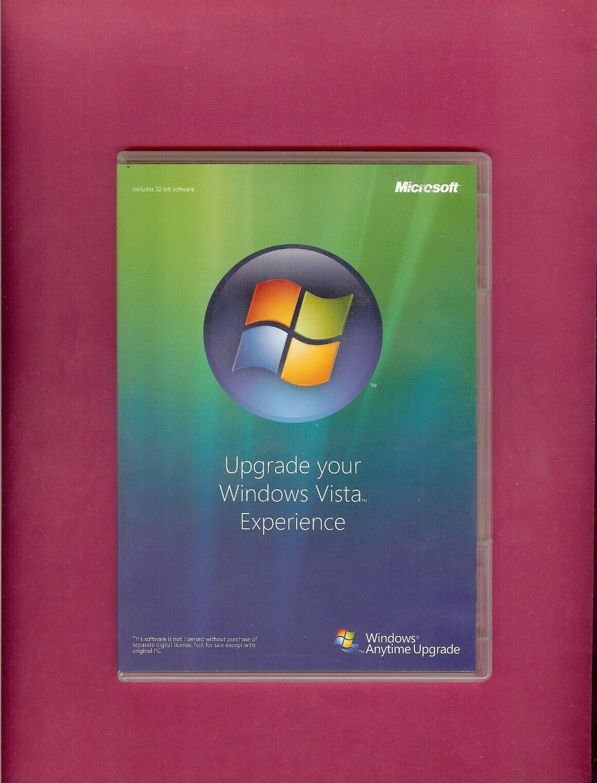 Microsoft Windows Vista Experience Anytime Upgrade DVD-ROM Disc 32-bit English