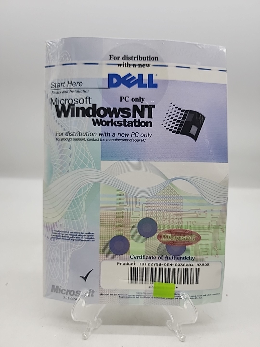 New sealed WINDOWS NT 4.0 Workstation CD & Floppy disk