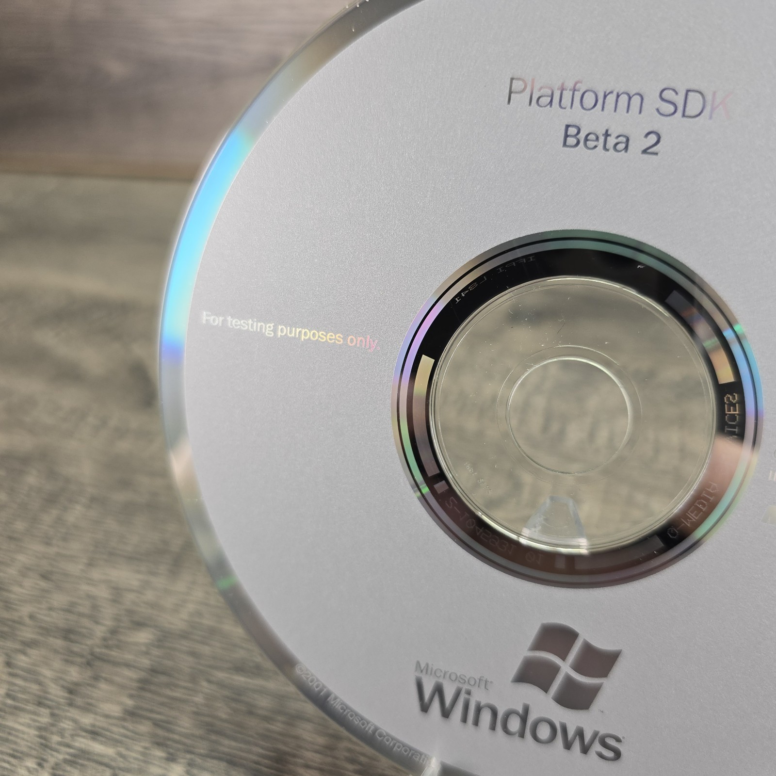 2001 Windows Platform SDK Beta 2 CD Disc – Excellent Condition