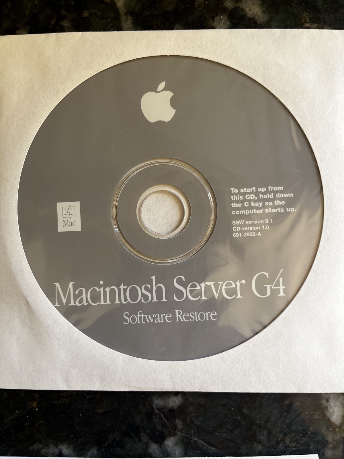 OEM Apple Macintosh Server Power Mac G4 Media w/ Hardware Test CD OS 9.1