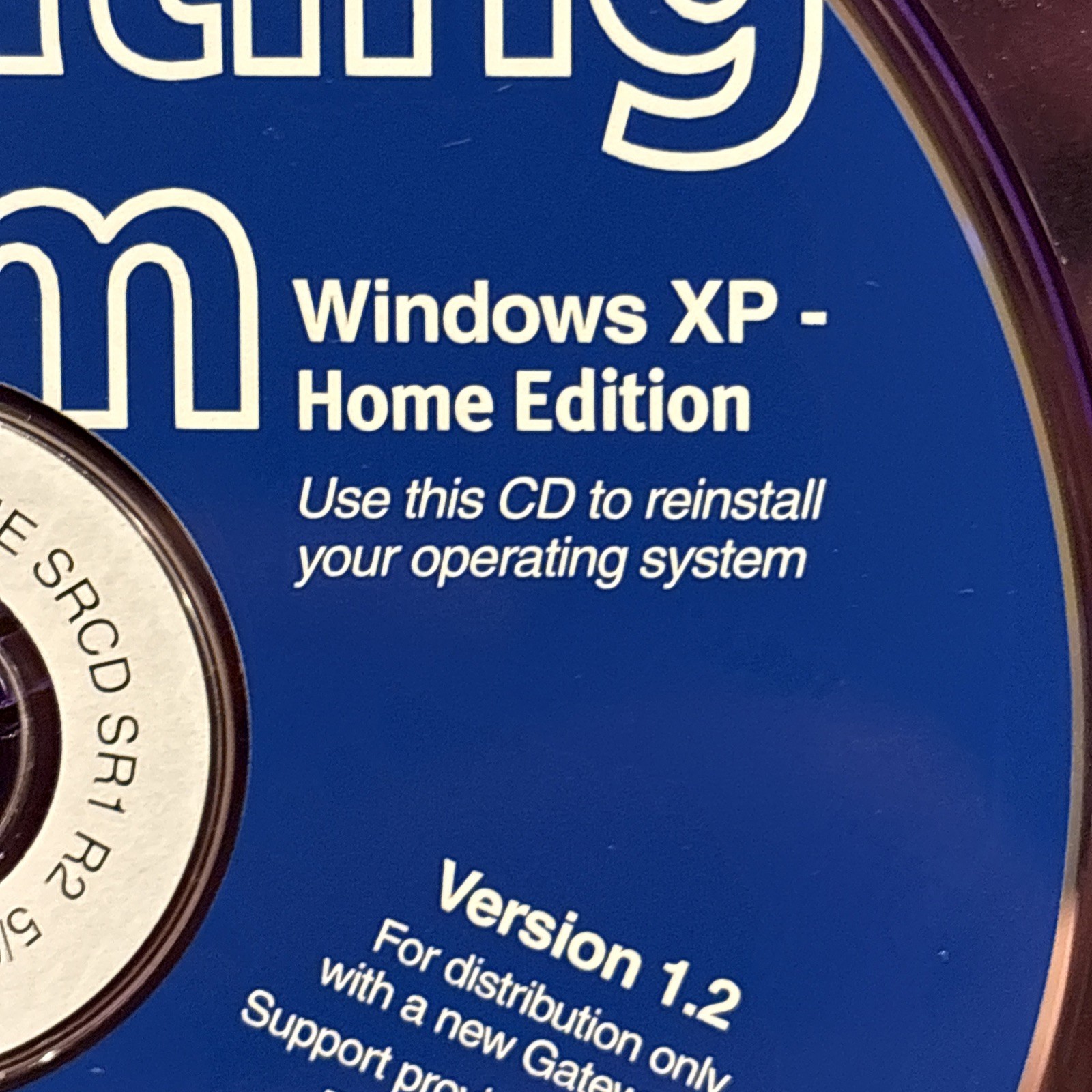 Vintage CD – Microsoft Windows XP Home Edition for Gateway