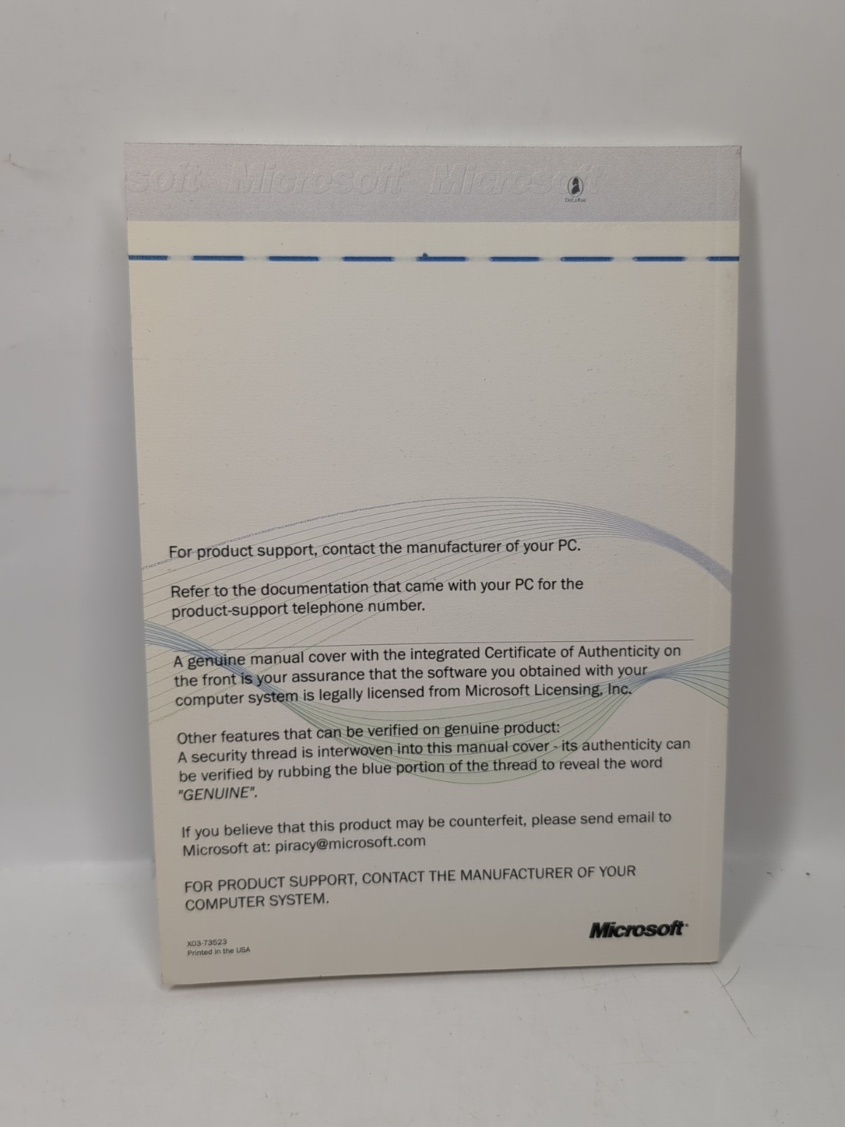 Vintage Microsoft Windows 98 getting started book With Product Key, NO CD