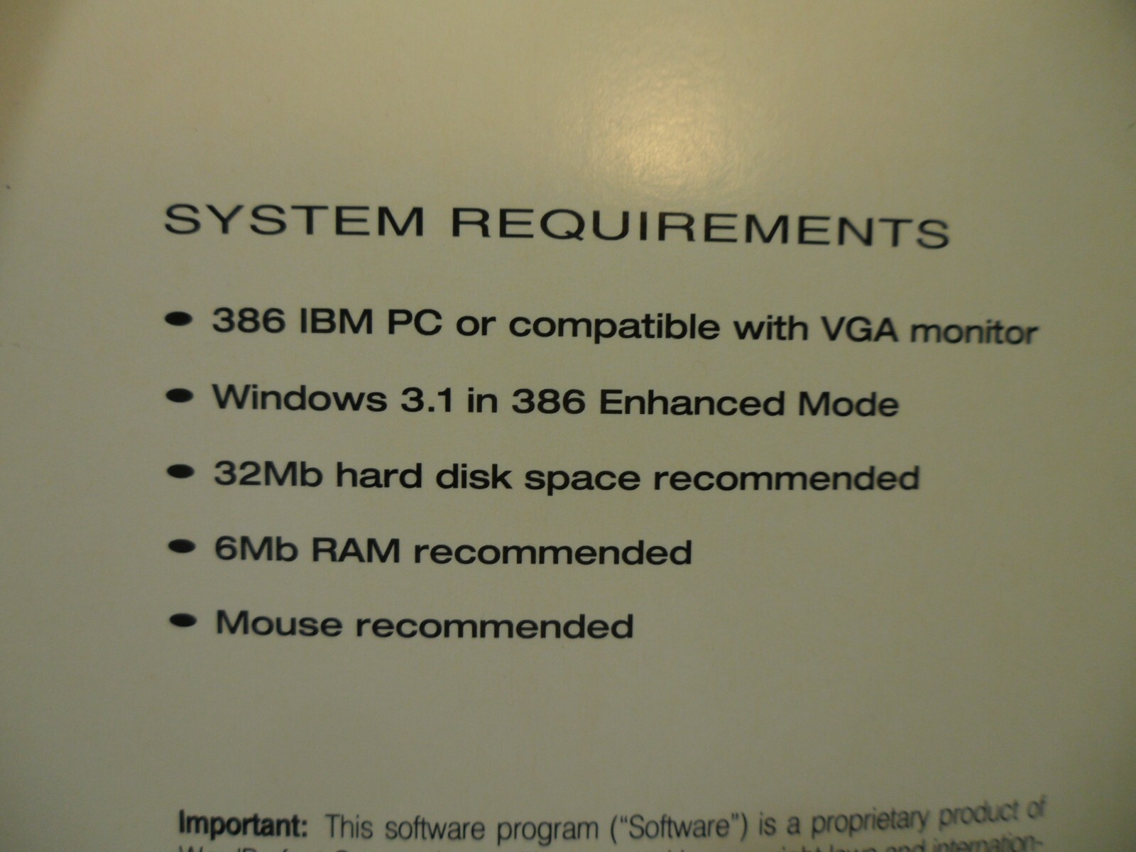 Vintage WordPerfect Version 6.0 Windows System Competitive Trade-up