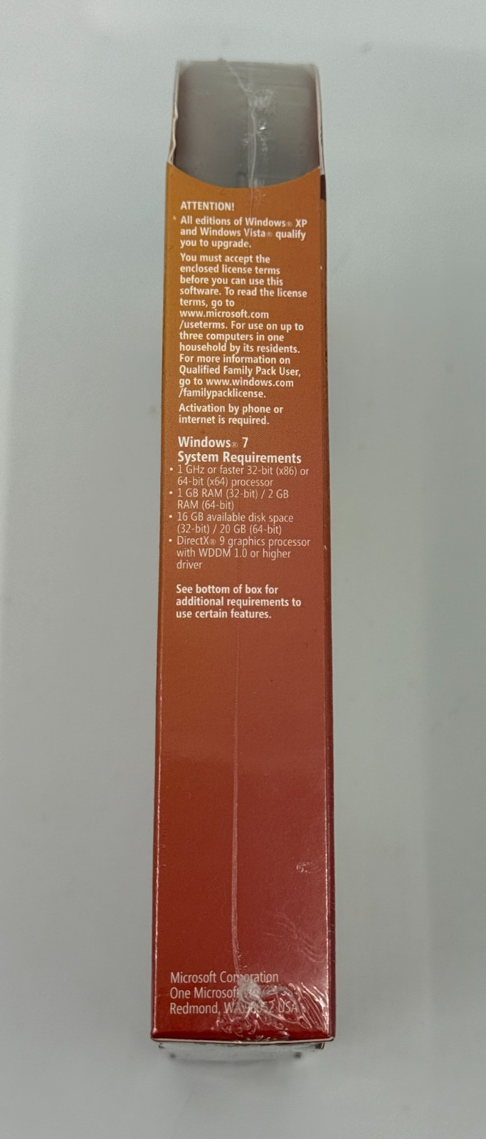 Microsoft Windows 7 Home Premium Family Pack 32 and 64 Bit – NEW SEALED –
