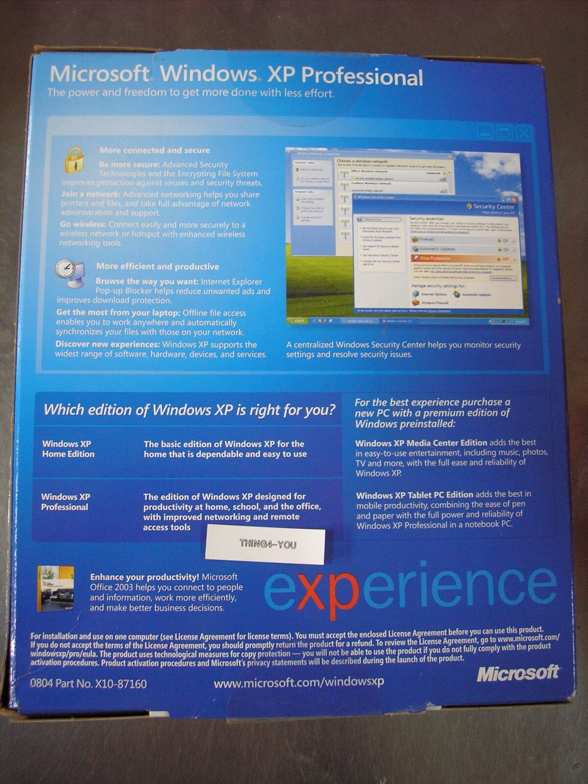 Microsoft Virtual PC 7 for Mac with Windows XP Professional MS Win Pro =NEW=