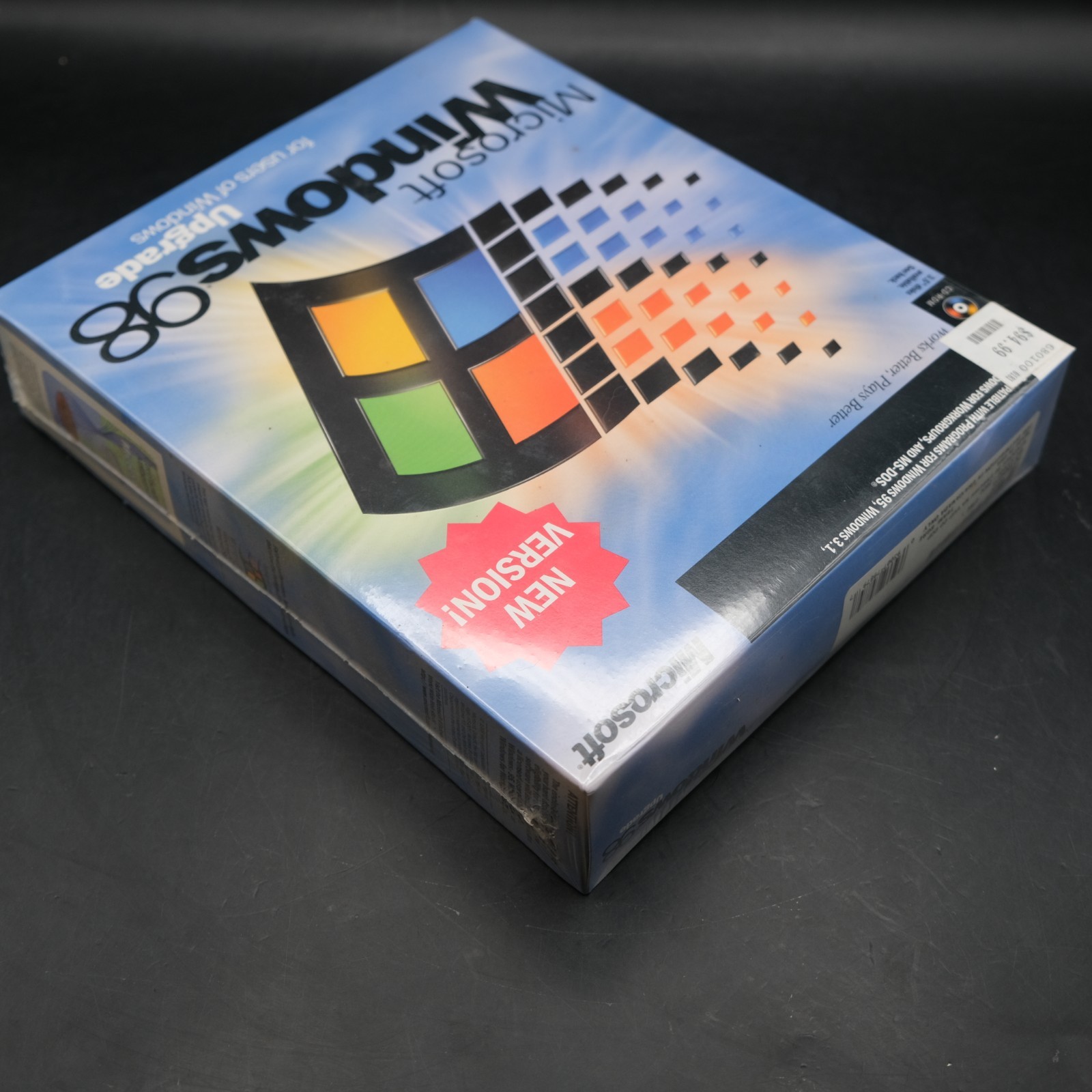 NEW MINT Microsoft Windows 98 Upgrade (New Version) Factory Sealed