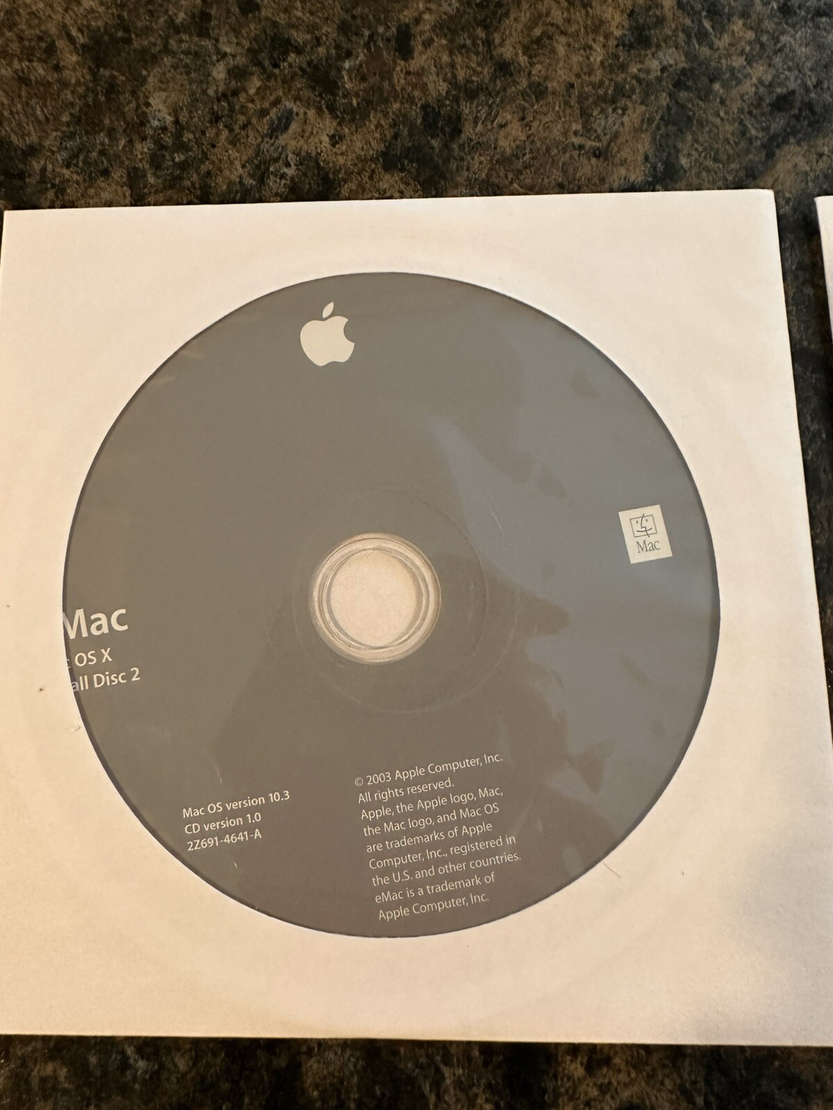 Lot of 9 Apple eMac OS X 10.3 And Software Restore 2003 Disks