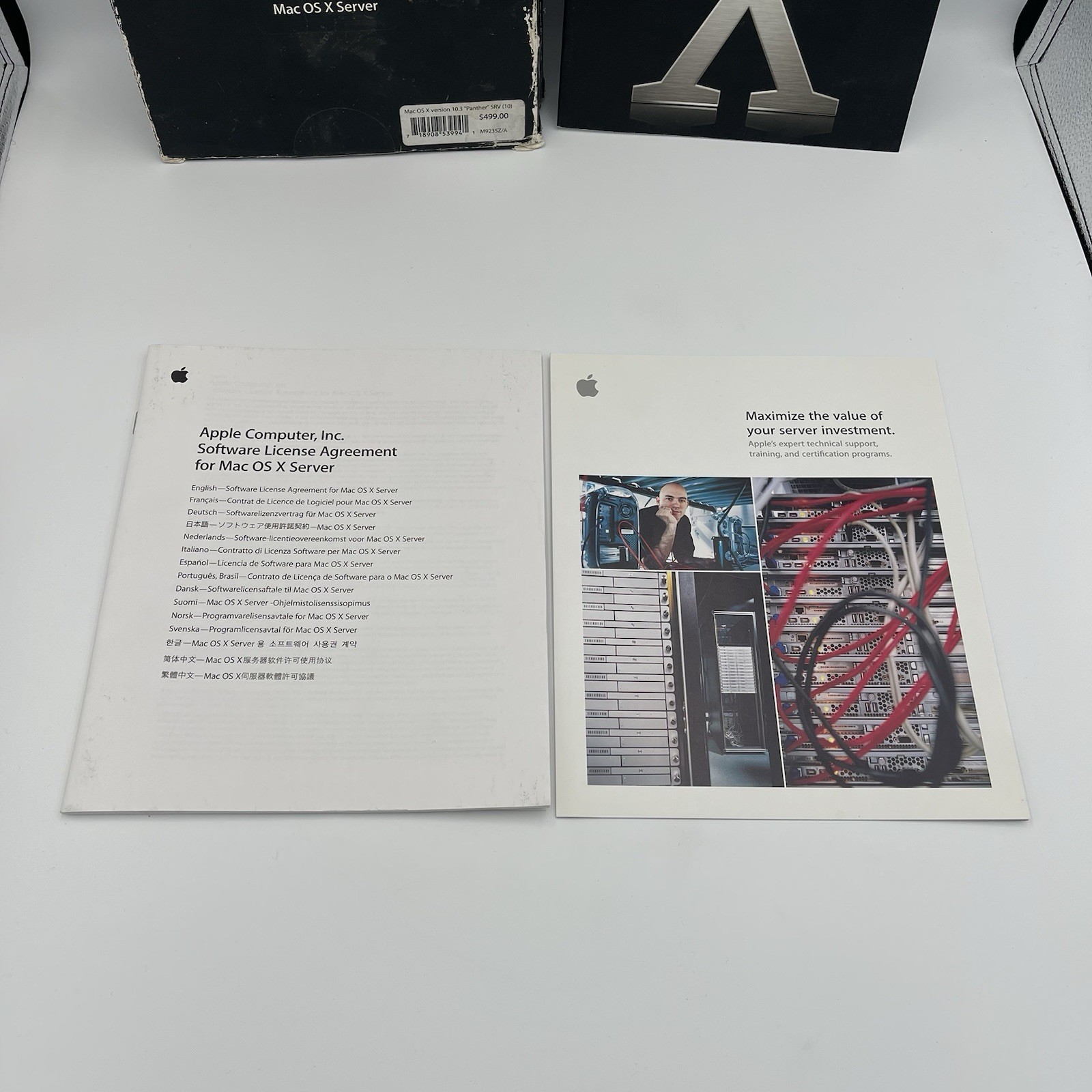 Apple Mac OS X 10.3 Panther Retail Package M9227LL/A Tools OEM