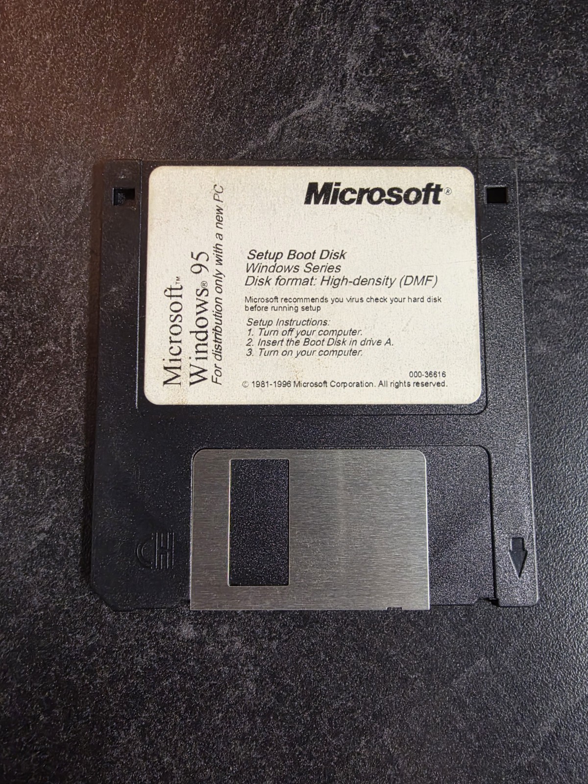 Microsoft Windows 95 Setup Boot Disk (3-1/2″ Floppy Disk) Tested & Working!