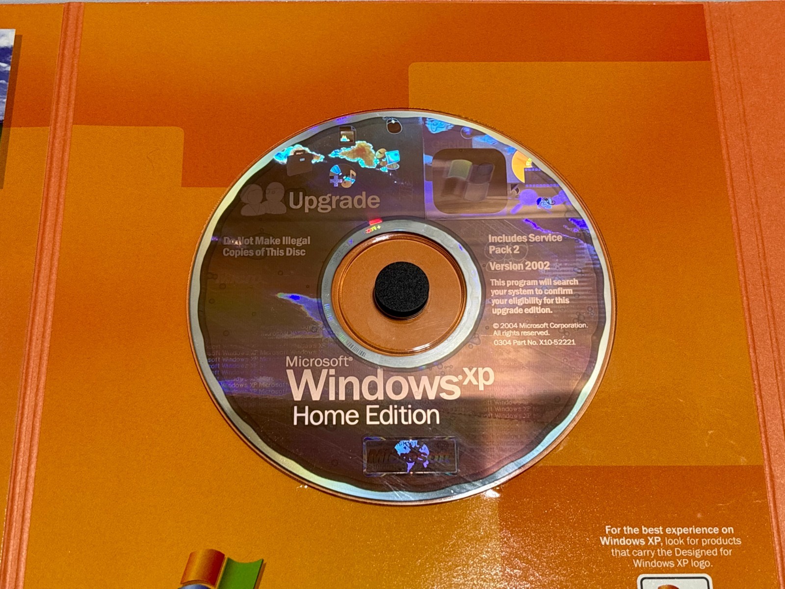 Microsoft Windows XP Home Edition 2002 Upgrade with CD & Product Key