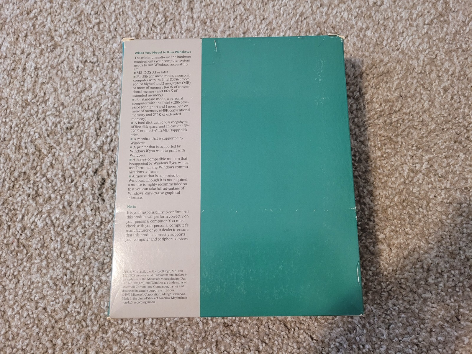 Microsoft Windows 3.1 – Rare ZEOS Version – box, all manuals, all discs