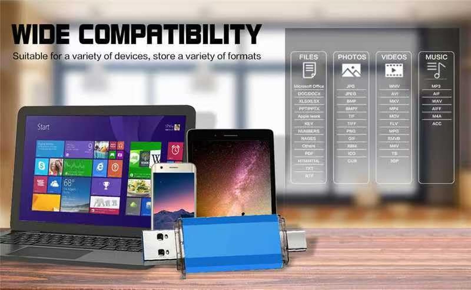 2-Pack 64GB Dual USB 3.0 Flash Drive USB C & USB A 2-in-1, Thumb Drive for Ty…