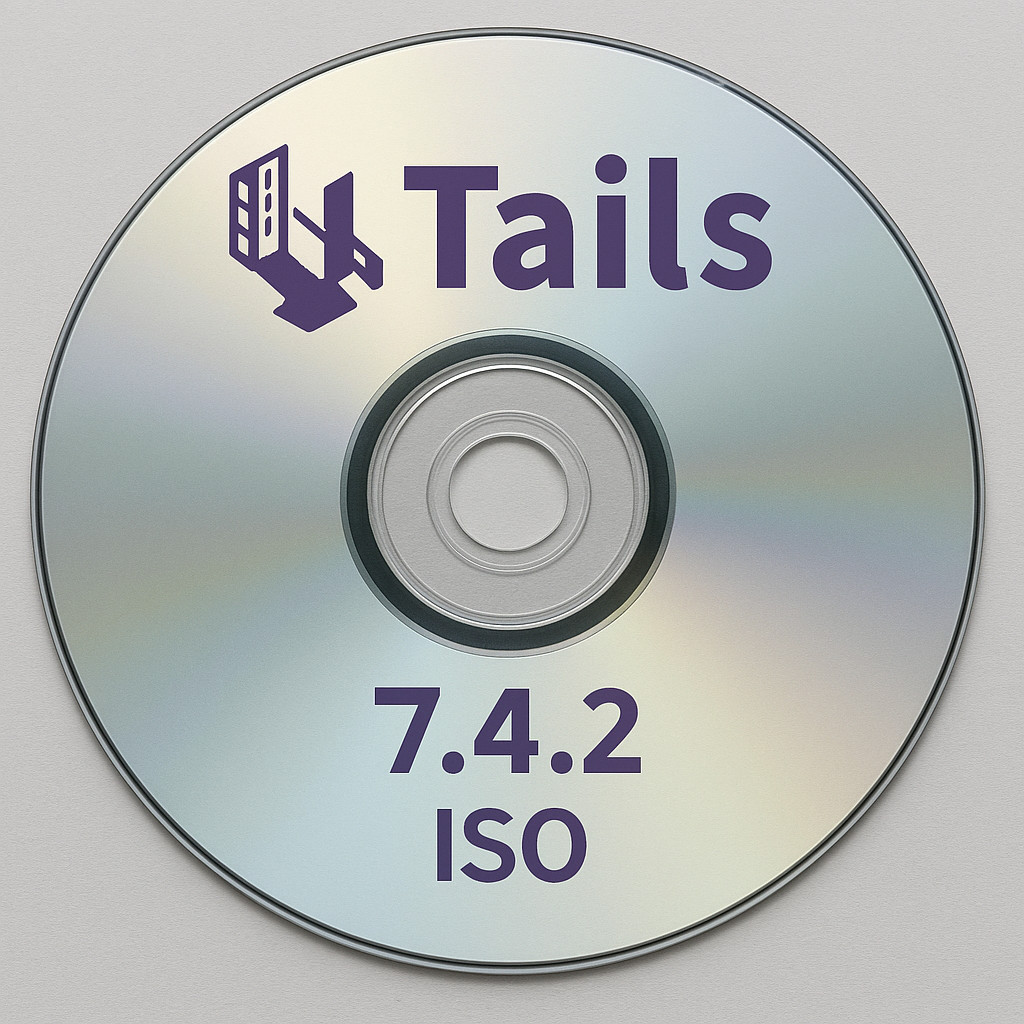 Bootable Tails 7.4.2 ISO for Windows Multilingual 64bit DVD-ROM