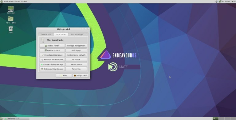 EndeavourOS 11-2023 64 Bt FAST 32 Gb USB 3.2 Drive Linux Bootable Live Install