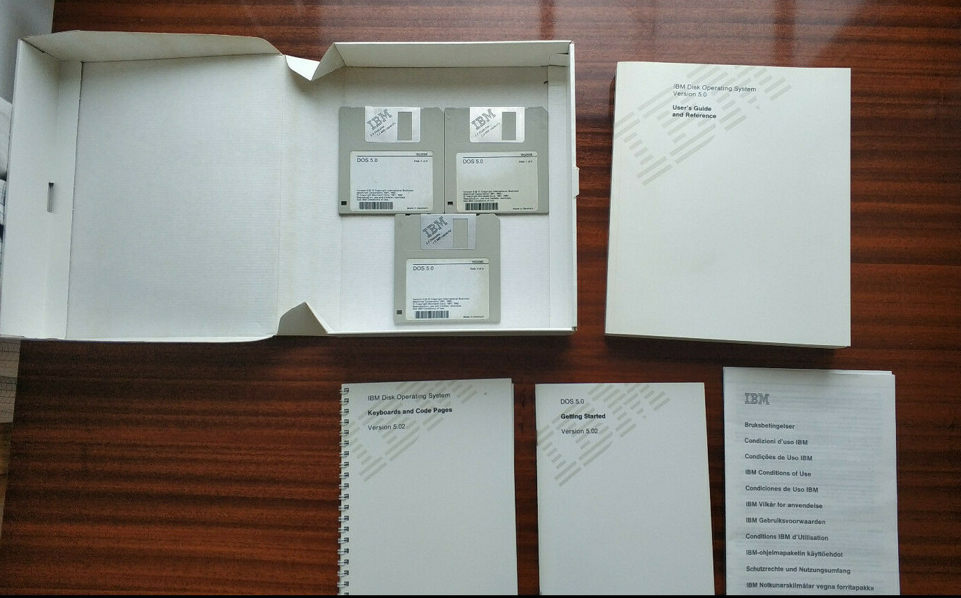 MS DOS 5.0 IBM 3,5″ HD IBM and Compatibles (1992)