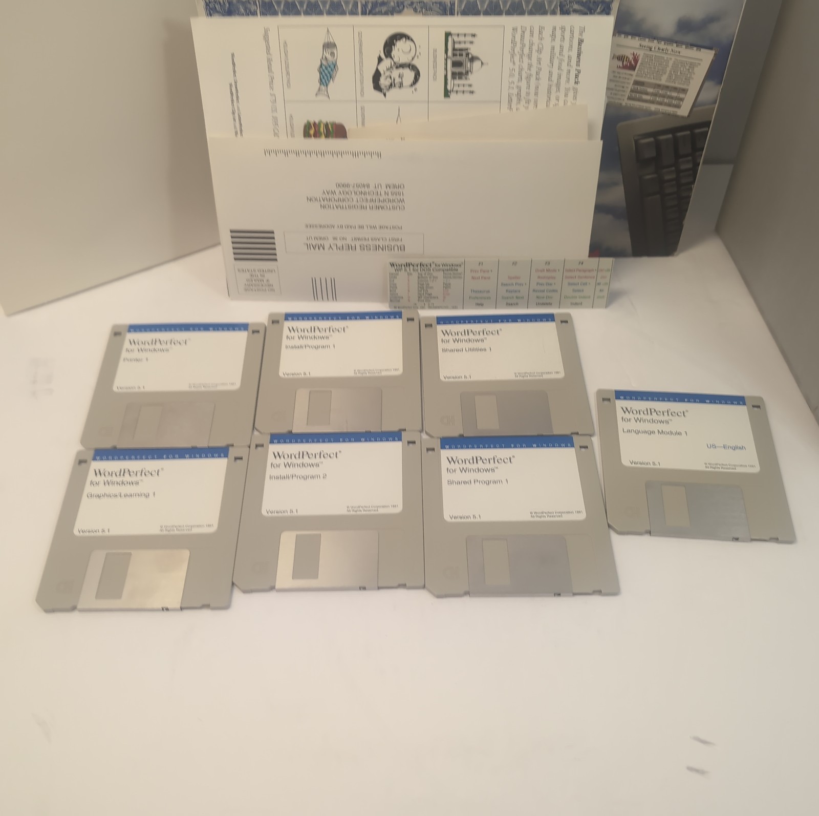 WordPerfect 5.1 For Windows 7 Disk Set – Complete In Box