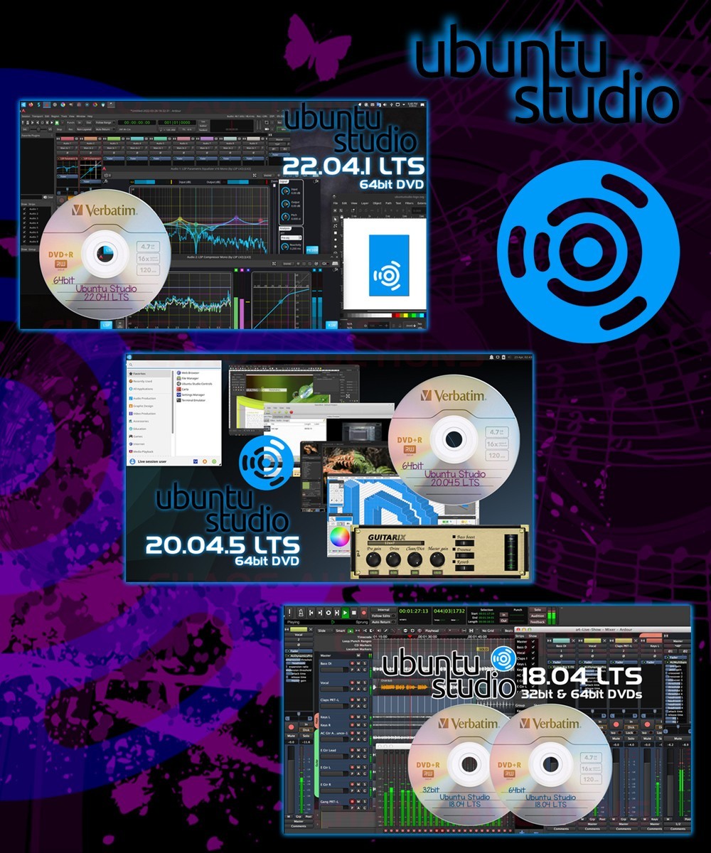 Ubuntu Studio LINUX INSTALL & LIVE DVD Editions