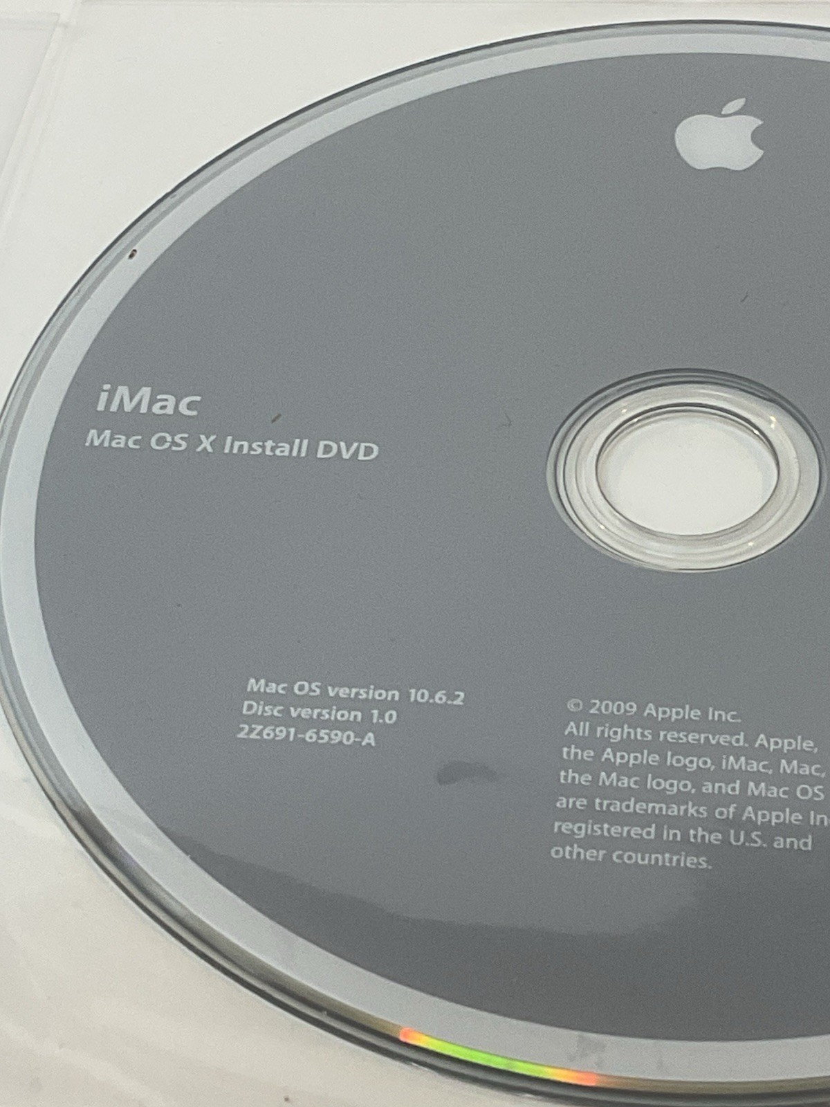 Apple iMac OS x 10.6.2 Install & Applications DVD OEM