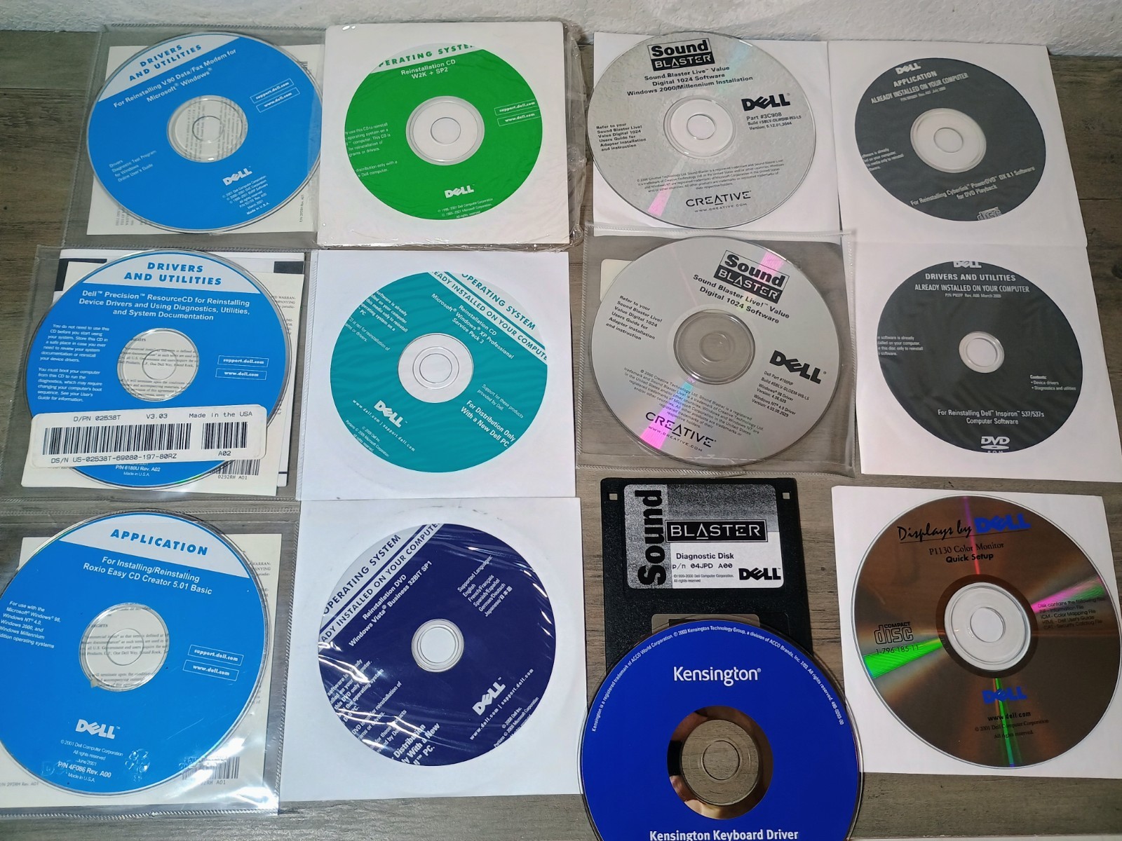 LOT OF 13-Vintage/Sound Blaster/Windows Install/Utilities Discs & More-FREE SHIP