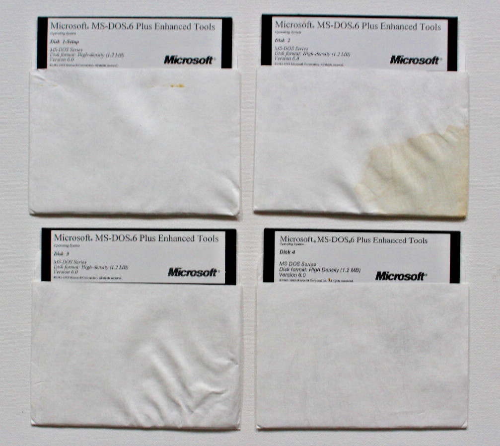 Floppy Disk Lot MS-DOS 5 5.0 6 6.0 Windows 3.1 WordPerfect Drivers Installation