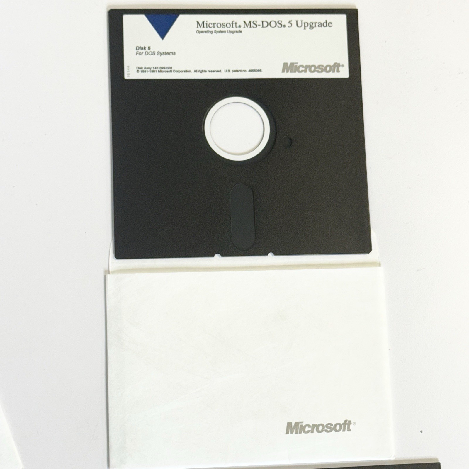Microsoft MS-DOS 5 Operating System Upgrade 5.25″ Disks & Manuals Vintage 1991