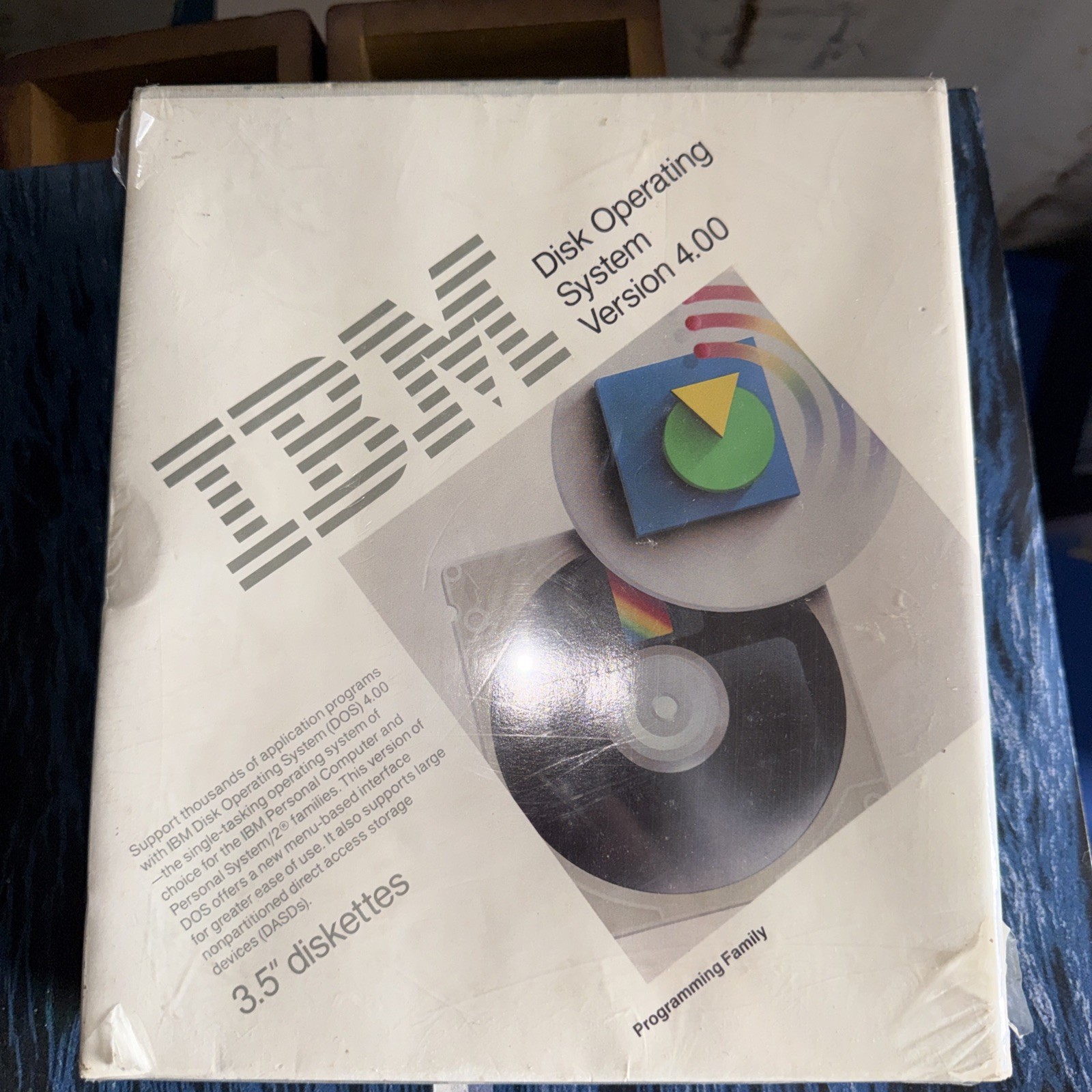 VTG 1988 IBM Disk Operating System Version 4.00 – 3.5″ Diskettes – Sealed